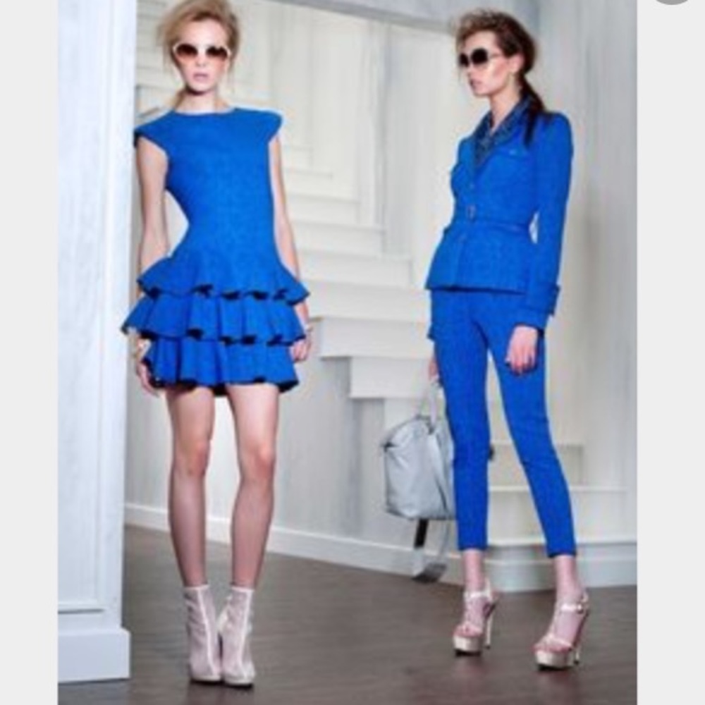 Rachel Zoe Drop Waist Ruffle Ginta Dress